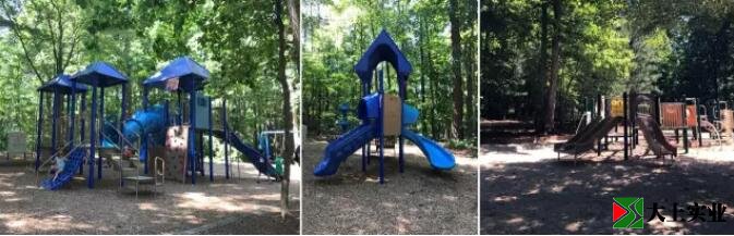 圖5 森林公園中的器械類游樂設施