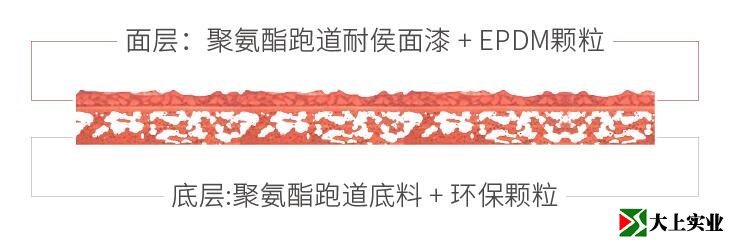 混合型塑膠跑道結(jié)構(gòu)圖