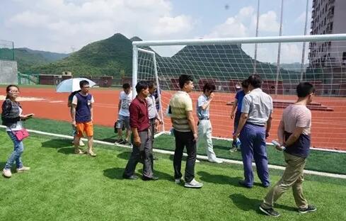  圖4.足球場球門檢測現場