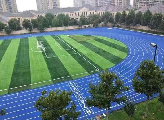 學校跑道用的是什么材料