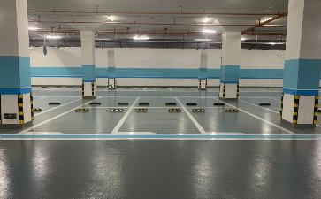 汕尾御景壹號(hào)地下車庫地坪漆及交通