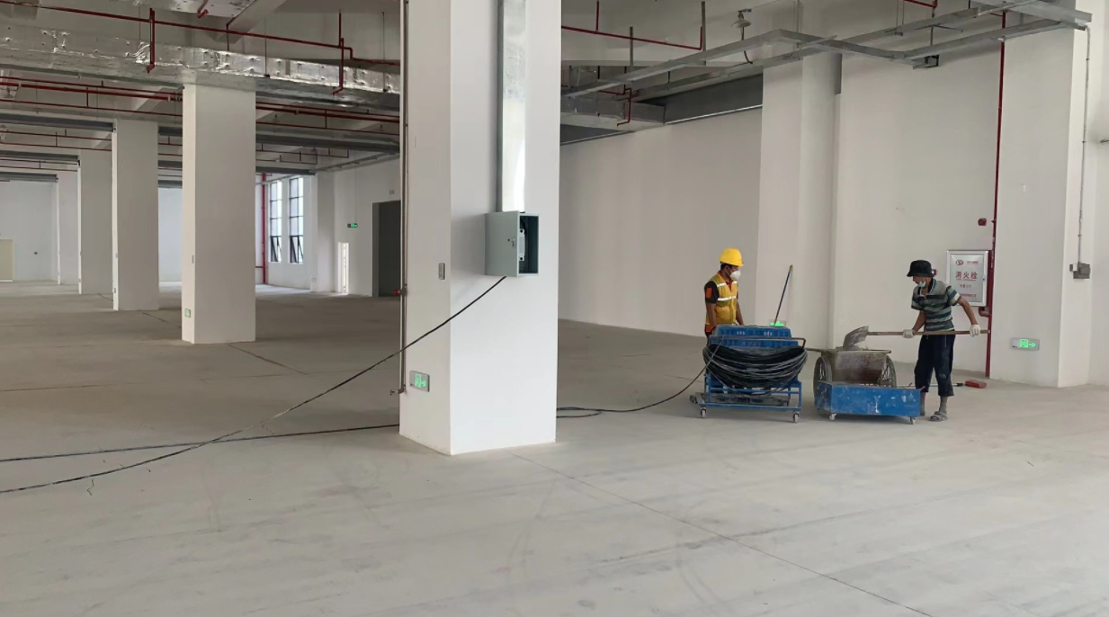 惠州仲愷高新區群益智能制造園地坪漆工程